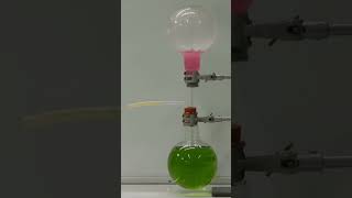 🤷‍♂️ Springbrunnenversuch 😀Ahaaa chemie chemistry experiment [upl. by Yenot593]