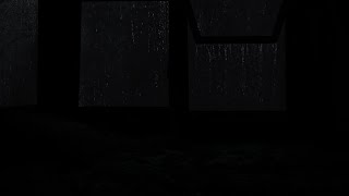 Deep sleep with the sound of rain falling outside  Dark screen ASMR for a good nights sleep💧 [upl. by Ameekahs]