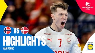 Scandinavian clash at its best 🔥  Norway vs Denmark  Highlights  Mens EHF EURO 2024 [upl. by Esinaj977]