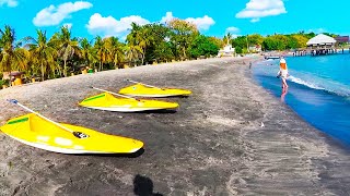 BLACK SAND of SENGGIGI BEACH Lombok Indonesia [upl. by Perseus]