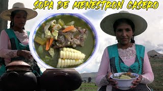 Sopa De Menestron Casero [upl. by Ylrebnik]