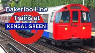 1972 stock Bakerloo line trains at Kensal Green station [upl. by Darbee462]