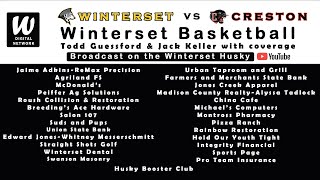 Winterset VS Creston Boys Varsity Basketball [upl. by Ameh966]