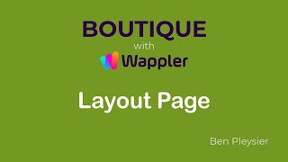 9 Changing the layout page and introduction to Wappler 6 [upl. by Nacul330]