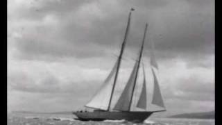 Classic Yacht Sailing in 1930s with Alfred Mylne [upl. by Graniela]