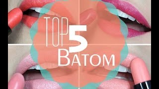 TOP 5 Verão  Batons  By Raka Minelli ♥ [upl. by Irami133]