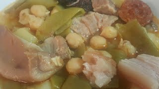 Cocido de garbanzos con chorizo y morcilla en olla GM G [upl. by Proudfoot141]