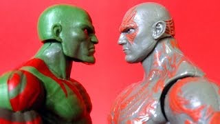 DRAX THE DESTROYER Comic vs Movie Action Figure Comparison [upl. by Odiug]