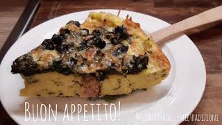 quotPizza di polenta con cavolo nero e salsicciaquot [upl. by Ridglea]