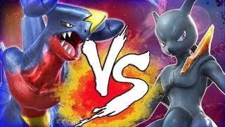 Pokken Tournament DX GARCHOMP Vs Shadow Mewtwo [upl. by Refennej567]