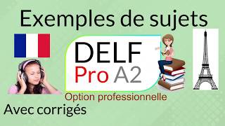 DELF Pro A2  Exemples de sujets  compréhension de loral compréhension des écrits [upl. by Bove]