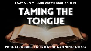 Taming the Tongue  James Week 3  Wayside UMC  Vienna WV  Sunday September 15th 2024 Worship [upl. by Melak]