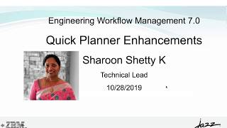 IBM Engineering Workflow Management  Enhancements to Quick Planner in EWM 70 [upl. by Edlin]