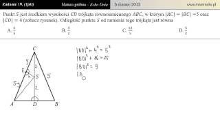 Zadanie 19  Matura próbna 05032013 Echo Dnia [upl. by Lemmie]