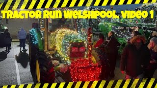 illuminated Tractor run Welshpool 4K [upl. by Pohsib]