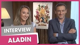 Aladin au cinéma  interview dAudrey Lamy et JeanPaul Rouve  CitizenKidcom [upl. by Eicak]