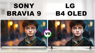 Sony BRAVIA 9 LCD TV vs LG B4 OLED TV Overview  SONY VS LG [upl. by Ettezzil]