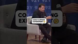 Neil deGrasse Tyson on Coin Flipping Experiment 🤔 coinflip neildegrassetyson [upl. by Ellerd]