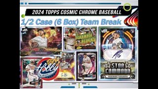 2024 Topps COSMIC CHROME 12 Case 6 Box Team Break 5 eBay 101524 [upl. by Hahn635]