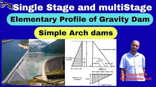 Design of gravity dam profile stabilizing and heightening of dam arch dam [upl. by Uhile894]