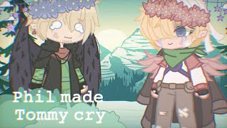 Philza made Tommy cry  Dream SMP  Gacha club [upl. by Nal]