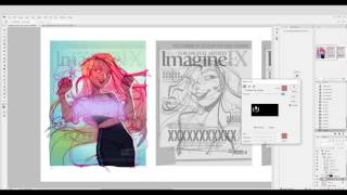 Loish  Lois Van Baarle Photoshop digital art tutorial [upl. by Elacsap]