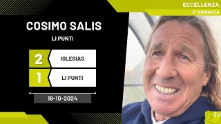 Cosimo Salis allenatore Li Punti 19102024  Diario Sportivo [upl. by Renado]