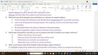 CIS27A Unit 10 Lecture The role of expert witness in digital forensics [upl. by Sanfourd507]