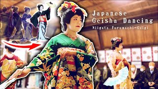 Japanese geisha celebrating the New Year by dancing  Niigata Japan [upl. by Cary]