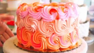 Decorating a Rosette Cake for Spring [upl. by Marlin815]