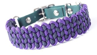 Best Paracord Dog Collar Knots  Make the Manta Ray Paracord Dog Collar or Wide Bracelet  Macrame [upl. by Asnerek]