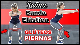 EJERCICIOS CON BANDA ELÁSTICA PARA GLÚTEOS Y PIERNAS de 12 Minutos  NatyGlossGym [upl. by Larimore]