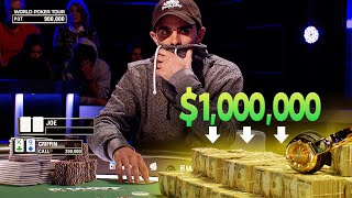 1 MILLION CASH ON THE TABLE Big Money Poker Tournament [upl. by Eignav581]