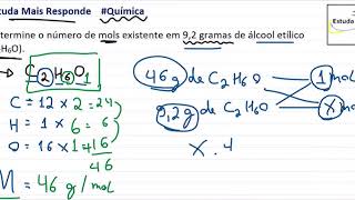 Como calcular o número de mols [upl. by Youngran18]