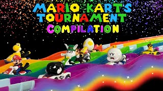 MARIO KARTS SLIME RACING  DIECAST CARS TOURNAMENT  COMPILATION [upl. by Panchito708]