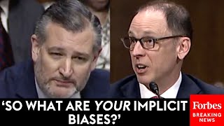 TENSE Ted Cruz Relentlessly Grills Judicial Nominee About Implicit Bias [upl. by Vanderhoek]