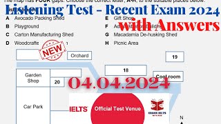 IELTS Listening Actual Test 2024 with Answers  04042024 [upl. by Constancy]