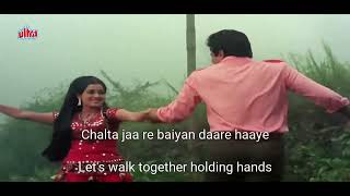 Hindi lyrics transliteration and english translation  Kitna Pyara Wada Hai Hindi Song [upl. by Voltz671]