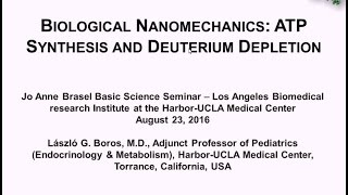 Biological Nanomechanics ATP Synthesis and Deuterium Depletion [upl. by Brunhild]