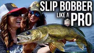 Slip Bobber Walleyes LIKE A PRO SUPER EASY SETUP [upl. by Kyl471]