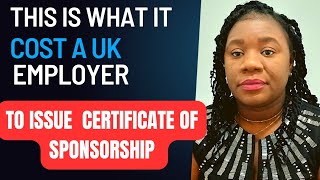 The exact cost of uk certificate of sponsorship for carers and skilled workers exposed [upl. by Aihcsrop]