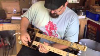 DOUBLE NECK CIGAR BOX GUITAR with Tabak box [upl. by Hodges]