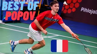 The French Monster  Christo Popov  Badminton Trickshots 2021 [upl. by Acinyt]