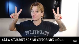 ALLA STJÄRNTECKEN OKTOBER 2024 [upl. by Airamat]