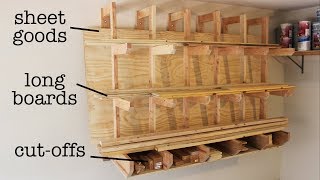 Clever Design for DIY Lumber Rack [upl. by Levania]