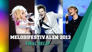 Melodifestivalen 2013  Final Recap [upl. by Sayer763]