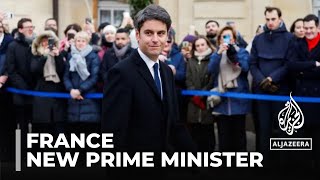 Gabriel Attal becomes France’s youngest prime minister [upl. by Garrott]