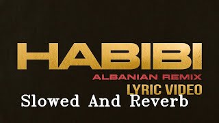 Ricky Rich x Habibi Albanian Remix Lyric Video  Slowed And Reverb [upl. by Oribella]