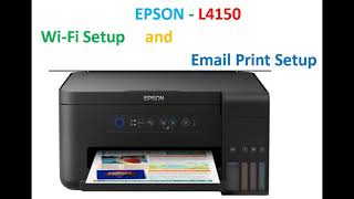 Epson L4150  Wi Fi Print Setup  Epson Connect  Email Print Setup ई मेल भेज कर प्रिंट कैसे करें [upl. by Yelyab]