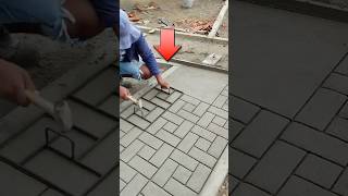 How to make road made of cement like brick 😳 shorts [upl. by Doowyah]